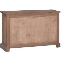ASUPERMALL Buffet 90x30x58 Cm Bois De Teck Massif -Buffet et enfilade Soldes 27971408 4
