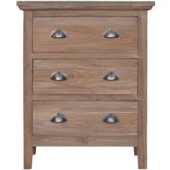 ASUPERMALL Buffet Avec 3 Tiroirs 60x30x75 Cm Bois De Teck Massif 7 ASUPERMALL Buffet Avec 3 Tiroirs 60x30x75 Cm Bois De Teck Massif -Buffet et enfilade Soldes 27971417 3