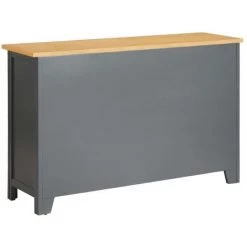 ASUPERMALL Buffet 110x33,5x70 Cm Bois De Chene Massif -Buffet et enfilade Soldes 27971469 5