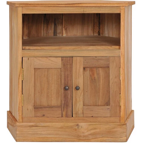 ASUPERMALL Buffet D'angle 60x45x60 Cm Bois De Teck Massif 3 ASUPERMALL Buffet D'angle 60x45x60 Cm Bois De Teck Massif – Image 3