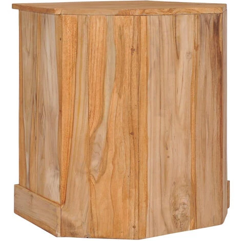 ASUPERMALL Buffet D'angle 60x45x60 Cm Bois De Teck Massif 5 ASUPERMALL Buffet D'angle 60x45x60 Cm Bois De Teck Massif – Image 5