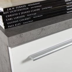 LLB LIVING LIFE BED Buffet 160x45cm Design Moderne Blanc Salon Cuisine Leyla -Buffet et enfilade Soldes 28011900 4