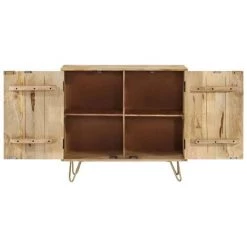 TRUE DEAL Buffet Bois De Manguier Massif 80 X 30 X 75 Cm -Buffet et enfilade Soldes 28025797 4
