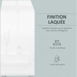 HOMCOM Commode Buffet Meuble De Rangement 2 Tiroirs 2 Portes Avec étagère 79 X 36 X 74 Cm Gris 9 HOMCOM Commode Buffet Meuble De Rangement 2 Tiroirs 2 Portes Avec étagère 79 X 36 X 74 Cm Gris -Buffet et enfilade Soldes 28112542 5