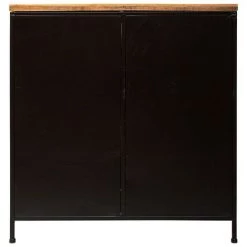 Buffet 1 Porte 3 Niches Cierna Atmosphera - Noir - Noir Et Naturel -Buffet et enfilade Soldes 28171150 5