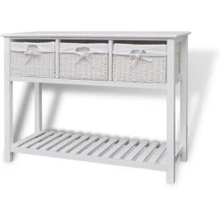 VidaXL Buffet De Rangement Blanc - Blanc