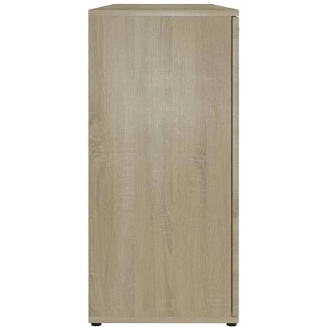 ASUPERMALL Buffet Chene Sonoma 120x35,5x75 Cm Agglomere 4 ASUPERMALL Buffet Chene Sonoma 120x35,5x75 Cm Agglomere – Image 4