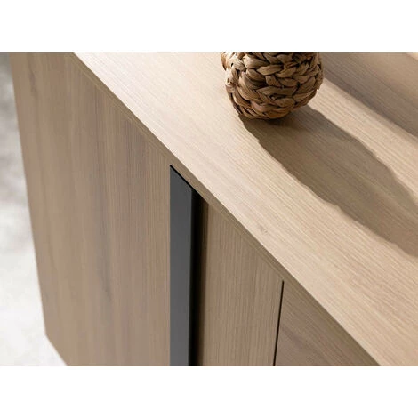 Buffets BOBOCHIC - Buffet 180 Cm ZAMBIA Chêne Et Métal - Marron 5 Buffets BOBOCHIC - Buffet 180 Cm ZAMBIA Chêne Et Métal - Marron – Image 5