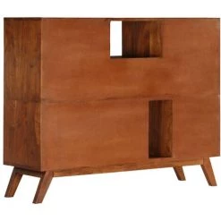 TRUE DEAL Buffet 115x35x86 Cm Bois Solide D'acacia -Buffet et enfilade Soldes 28456365 4