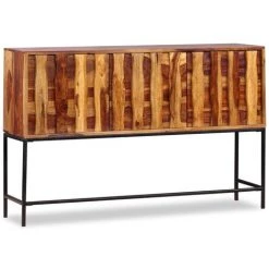 YOUTHUP Buffet Bois Massif De Sesham 120 X 30 X 80 Cm - Brun 8 YOUTHUP Buffet Bois Massif De Sesham 120 X 30 X 80 Cm - Brun -Buffet et enfilade Soldes 28570086 4