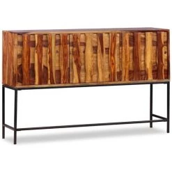 YOUTHUP Buffet Bois Massif De Sesham 120 X 30 X 80 Cm - Brun 9 YOUTHUP Buffet Bois Massif De Sesham 120 X 30 X 80 Cm - Brun -Buffet et enfilade Soldes 28570086 5