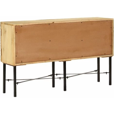 TRUE DEAL Buffet Bois De Manguier Massif 118 X 30 X 70 Cm 4 TRUE DEAL Buffet Bois De Manguier Massif 118 X 30 X 70 Cm – Image 4