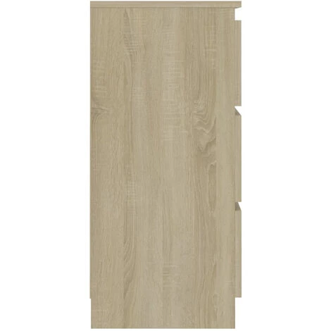 ASUPERMALL Buffet Chene Sonoma 60x35x76 Cm Agglomere 5 ASUPERMALL Buffet Chene Sonoma 60x35x76 Cm Agglomere – Image 5