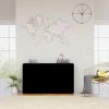 ASUPERMALL Buffet Noir 120x36x69 Cm Agglomere