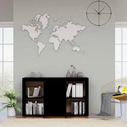 ASUPERMALL Buffet Noir Brillant 120x36x69 Cm Agglomere 7 ASUPERMALL Buffet Noir Brillant 120x36x69 Cm Agglomere -Buffet et enfilade Soldes 28761625 3