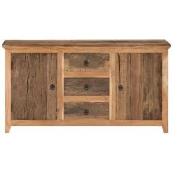 VidaXL Buffet 140x40x75 Cm Bois De Récupération Solide - Brun -Buffet et enfilade Soldes 28837618 3