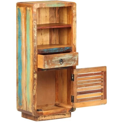 Buffet 45x32x110 Cm Bois De Récupération Massif VidaXL 2 Buffet 45x32x110 Cm Bois De Récupération Massif VidaXL – Image 2