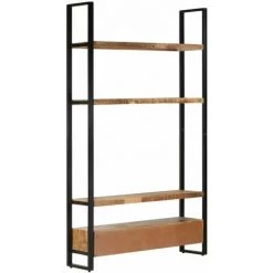 Buffet 118x30x200 Cm Bois De Manguier Solide Brut VidaXL -Buffet et enfilade Soldes 29097025 4