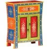 VidaXL Buffet Peint à La Main 60x30x75 Cm Bois De Manguier Massif - Multicolore