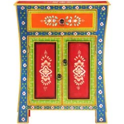 VidaXL Buffet Peint à La Main 60x30x75 Cm Bois De Manguier Massif - Multicolore 7 VidaXL Buffet Peint à La Main 60x30x75 Cm Bois De Manguier Massif - Multicolore -Buffet et enfilade Soldes 29453143 3