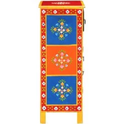 VidaXL Buffet Peint à La Main 60x30x75 Cm Bois De Manguier Massif - Multicolore 8 VidaXL Buffet Peint à La Main 60x30x75 Cm Bois De Manguier Massif - Multicolore -Buffet et enfilade Soldes 29453143 4