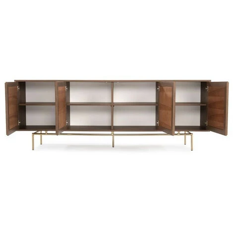 AZURA HOME DESIGN Buffet LUXEMBURG 4 Portes - Miroir 2 AZURA HOME DESIGN Buffet LUXEMBURG 4 Portes - Miroir – Image 2