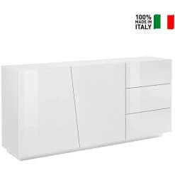 AHD AMAZING HOME DESIGN Commode Design Moderne 2 Portes 3 Tiroirs Coulissants 180cm Vega Living L 6 AHD AMAZING HOME DESIGN Commode Design Moderne 2 Portes 3 Tiroirs Coulissants 180cm Vega Living L -Buffet et enfilade Soldes 29644390 2