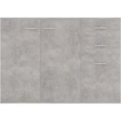 TRUE DEAL Buffet Gris Béton 105x30x75 Cm Aggloméré 9 TRUE DEAL Buffet Gris Béton 105x30x75 Cm Aggloméré -Buffet et enfilade Soldes 30019432 5