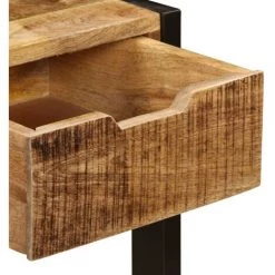 ASUPERMALL Buffet Avec 3 Tiroirs 110x35x75 Cm Bois Massif De Sesham -Buffet et enfilade Soldes 30044636 2