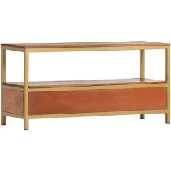 ASUPERMALL Buffet 90x30x45 Cm Bois D'acacia Massif -Buffet et enfilade Soldes 30045876 3
