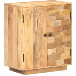 ASUPERMALL Buffet 60x35x70 Cm Bois De Manguier Massif -Buffet et enfilade Soldes 30048705 4