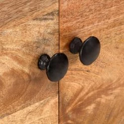 ASUPERMALL Buffet 116x35x75 Cm Bois De Manguier Massif -Buffet et enfilade Soldes 30048708 4