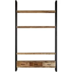 ASUPERMALL Buffet 118x30x200 Cm Bois De Manguier Solide Brut -Buffet et enfilade Soldes 30048756 3