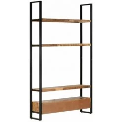 ASUPERMALL Buffet 118x30x200 Cm Bois De Manguier Solide Brut -Buffet et enfilade Soldes 30048756 4