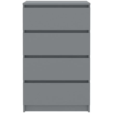 ASUPERMALL Buffet Gris 60x35x98,5 Cm Agglomere 4 ASUPERMALL Buffet Gris 60x35x98,5 Cm Agglomere – Image 4