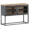 VidaXL Buffet Gris 100x30x70 Cm Bois D'acacia Massif - Gris