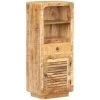 YOUTHUP Buffet 45x32x110 Cm Bois De Manguier Brut - Brun