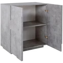 AHD AMAZING HOME DESIGN Buffet Moderne Desin 2 Portes 2 étagères Design Moderne Ping Side S Concrete 8 AHD AMAZING HOME DESIGN Buffet Moderne Desin 2 Portes 2 étagères Design Moderne Ping Side S Concrete -Buffet et enfilade Soldes 30100962 4