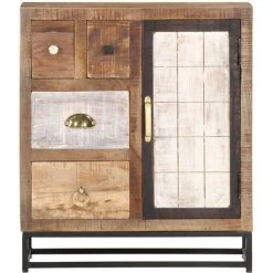 TRUE DEAL Buffet 60x30x70 Cm Bois De Récupération Solide 7 TRUE DEAL Buffet 60x30x70 Cm Bois De Récupération Solide -Buffet et enfilade Soldes 30201939 3