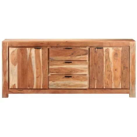VidaXL Buffet 175x40x75 Cm Bois D'acacia Massif - Brun 2 VidaXL Buffet 175x40x75 Cm Bois D'acacia Massif - Brun – Image 2