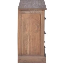 TRUE DEAL Buffet 90x30x58 Cm Bois De Teck Massif -Buffet et enfilade Soldes 30362028 4