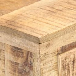 TRUE DEAL Buffet 65x32x70 Cm Bois De Manguier Massif Et Canne Naturelle -Buffet et enfilade Soldes 30362149 5