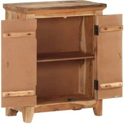 TRUE DEAL Buffet 60x33x75 Cm Bois D'acacia Solide Et Bois De Récupération -Buffet et enfilade Soldes 30364083 3