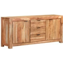 TRUE DEAL Buffet 175x40x75 Cm Bois D'acacia Massif