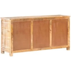 TRUE DEAL Buffet 151x40x75 Cm Bois D'acacia Brut -Buffet et enfilade Soldes 30364662 4