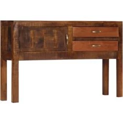ASUPERMALL Buffet 118x30x75 Cm Bois De Manguier Massif -Buffet et enfilade Soldes 30380682 3