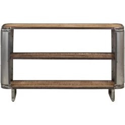 VidaXL Buffet 120x30x73 Cm Bois De Manguier Massif - Brun -Buffet et enfilade Soldes 30929024 2