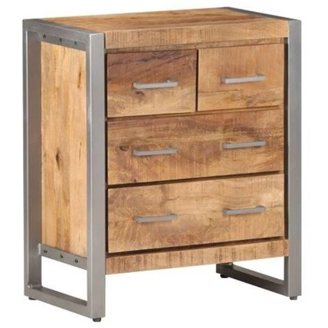 VidaXL Buffet 60x35x70 Cm Bois De Manguier Brut - Brun 1 VidaXL Buffet 60x35x70 Cm Bois De Manguier Brut - Brun