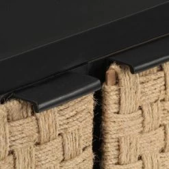 VidaXL Buffet 60x35x70 Cm Bois De Manguier Massif - Noir -Buffet et enfilade Soldes 30929031 5