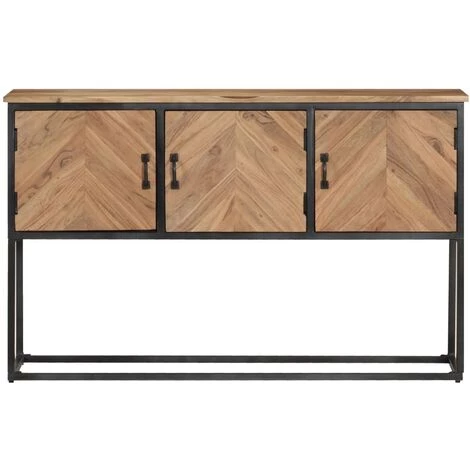 VidaXL Buffet 120x30x75 Cm Bois D'acacia Solide - Brun 2 VidaXL Buffet 120x30x75 Cm Bois D'acacia Solide - Brun – Image 2